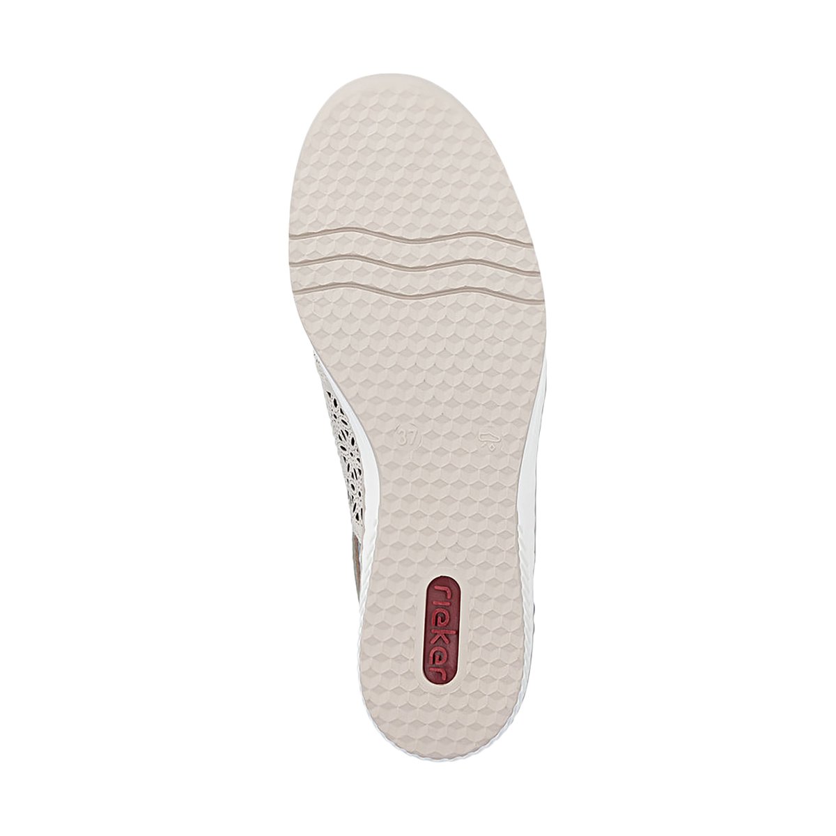 Sandales Compensé Cuir Massa beige, RIEKER