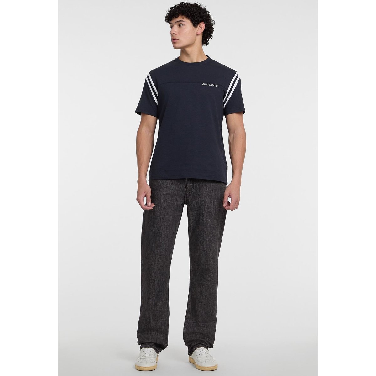 T-Shirt Imprimé bleu foncé, GUESS
