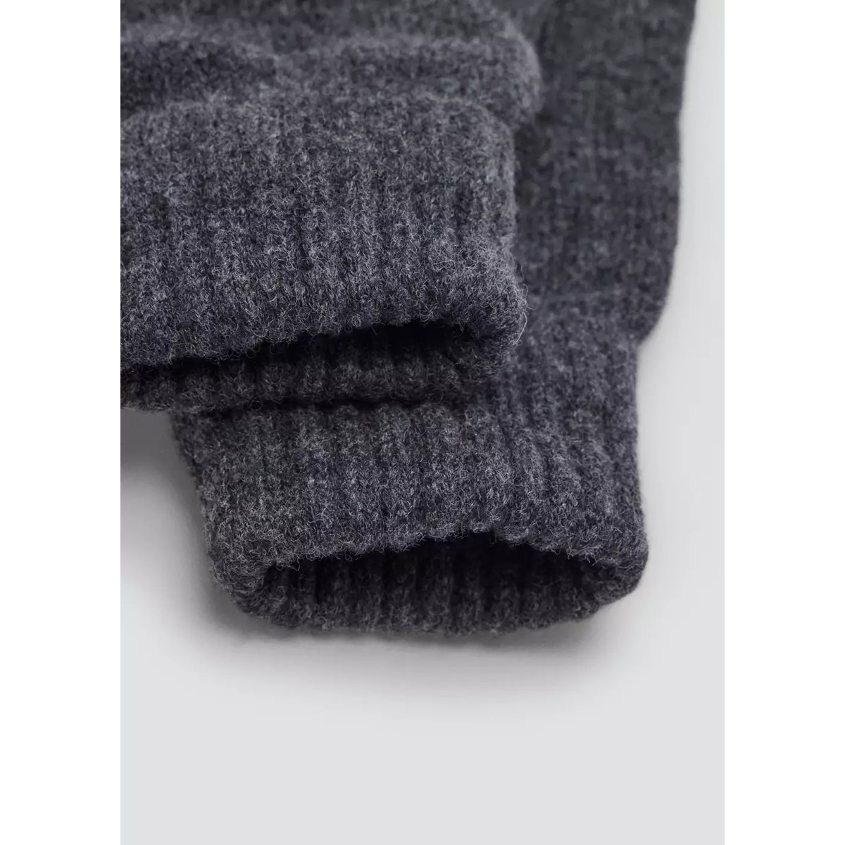 Gants en maille gris, MANGO MAN