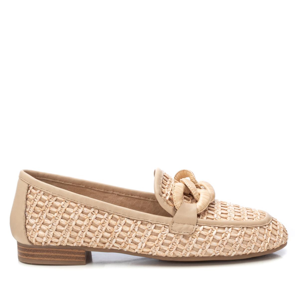 Chaussure Mocassin Talon Entreprise beige, CARMELA