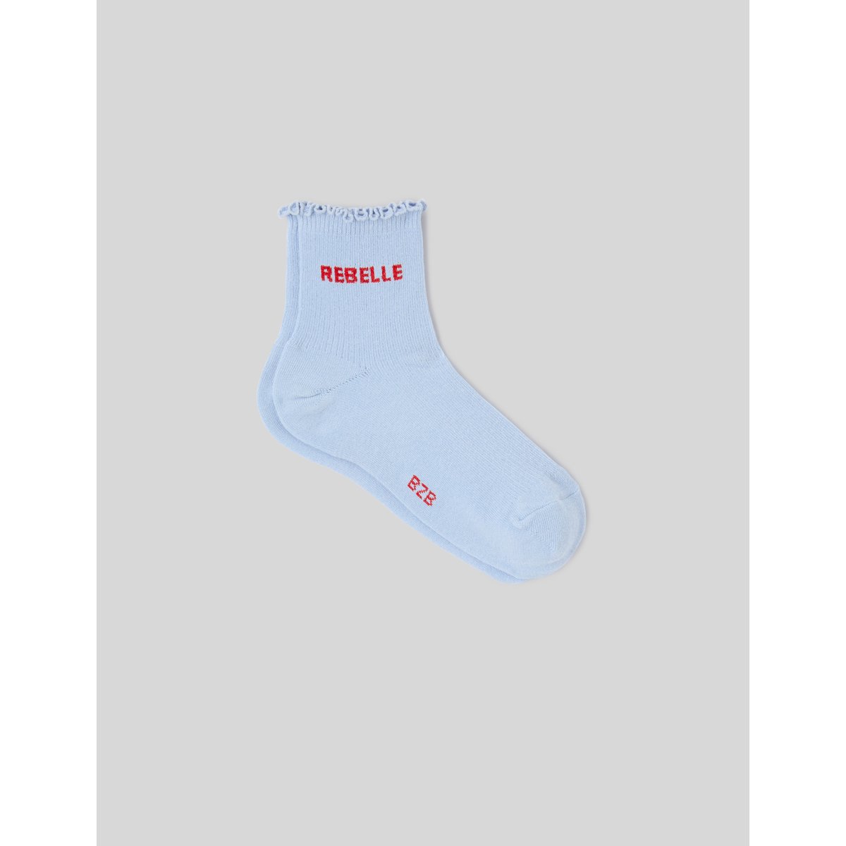 Paire de chaussettes unitaire bleu clair, BZB