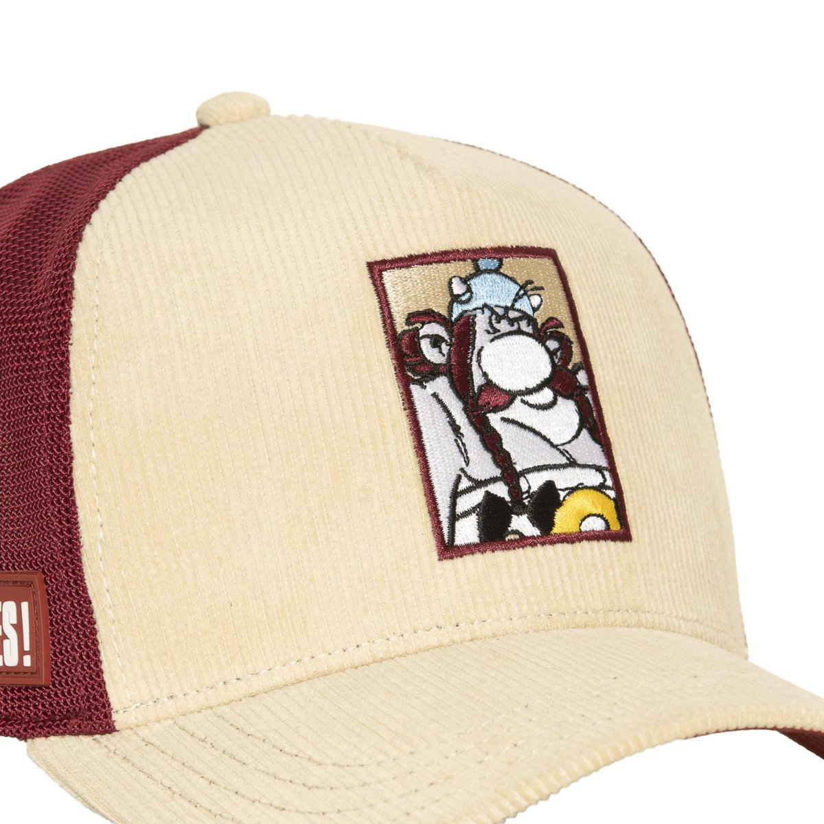 Casquette trucker ASTERIX beige/bordeaux/bleu/jaune, CAPSLAB