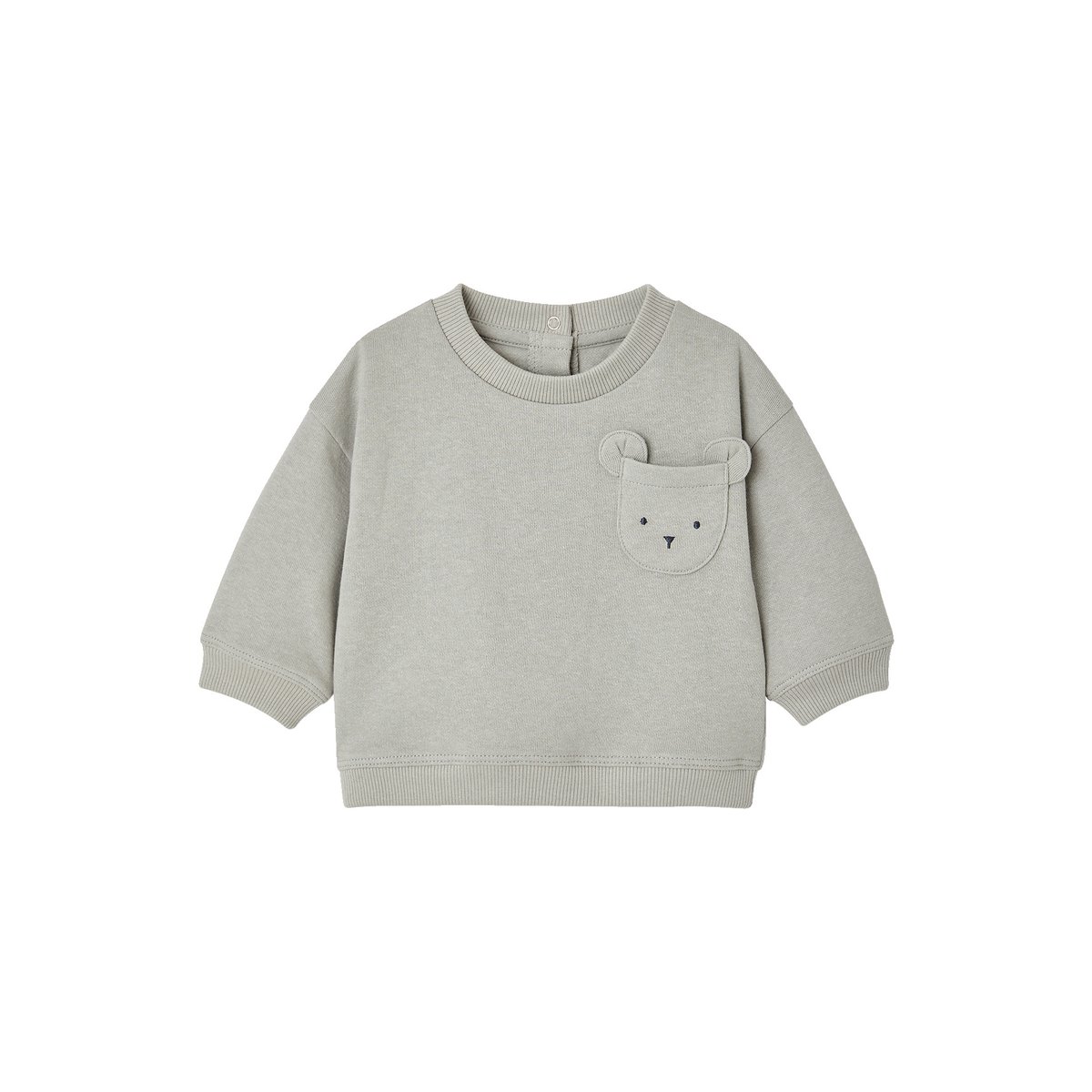 Ensemble sweat et pantalon naissance bleu glacier, VERTBAUDET