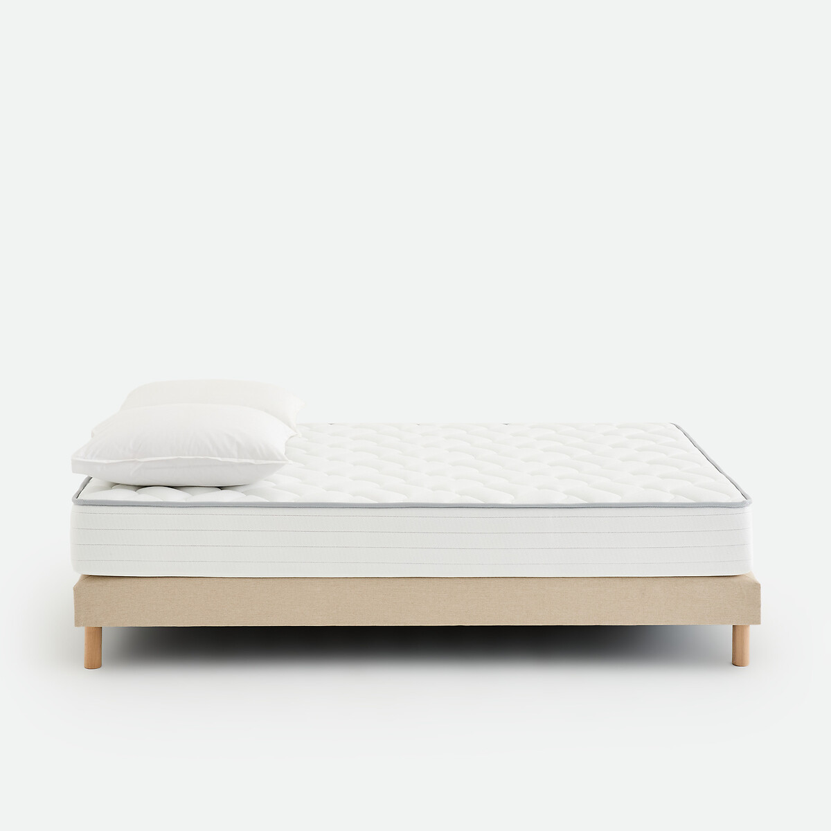 Matelas 406 ressorts biconiques, soutien ferme, accueil équilibré blanc, LA REDOUTE INTERIEURS