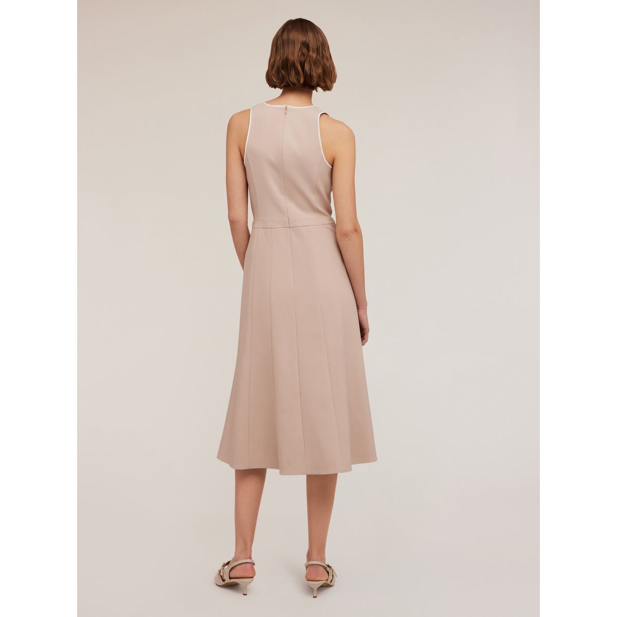 Robe évasée avec insert beige, MOTIVI