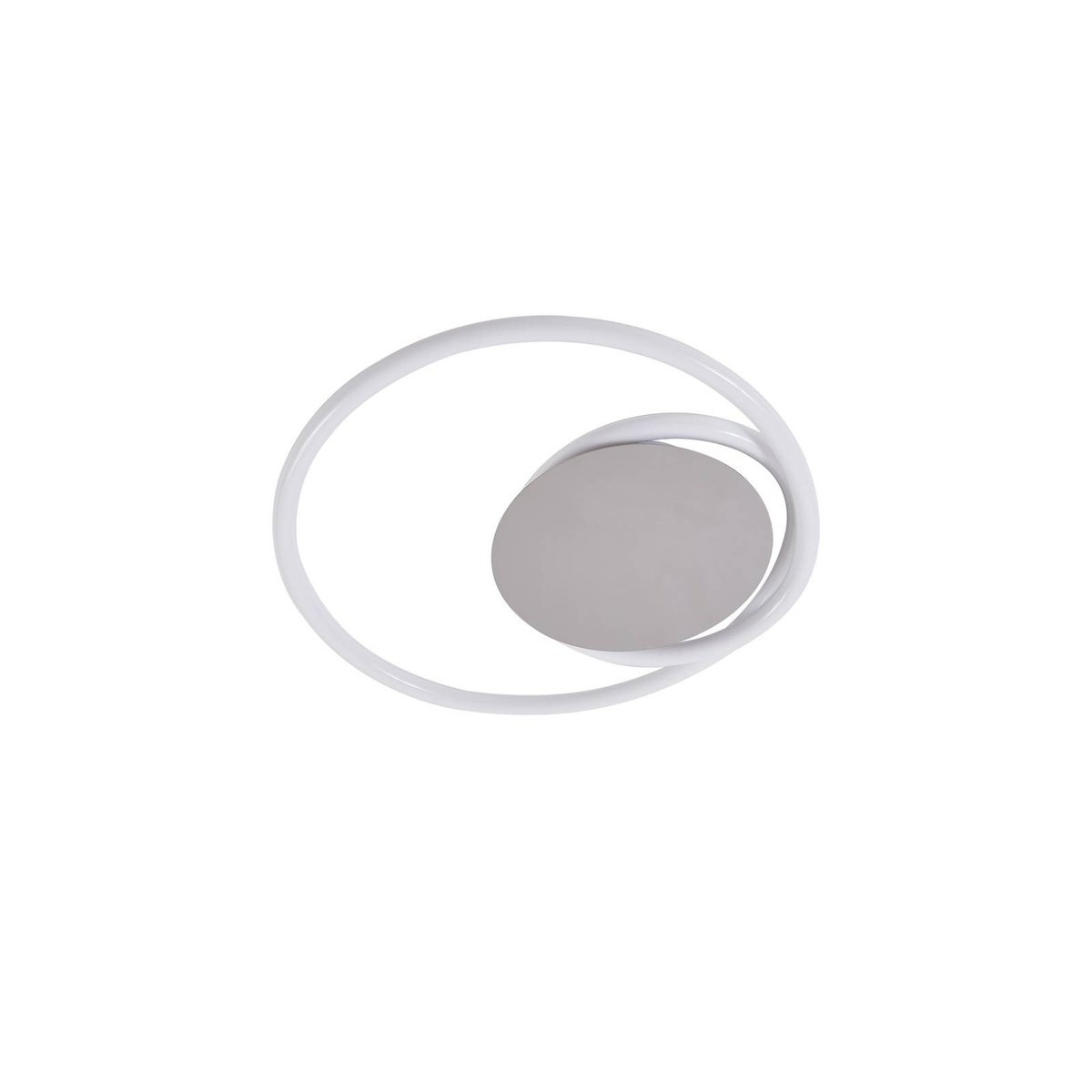 Plafonnier  moderneLED, Valenora blanc, chrome, LUCANDE