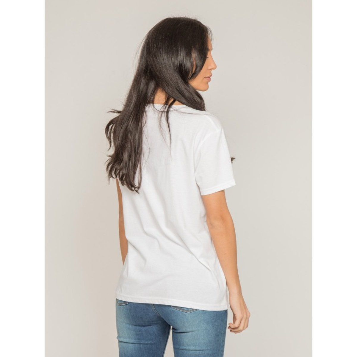 T-shirt Col Rond Message Fligny blanc, DONA LISA