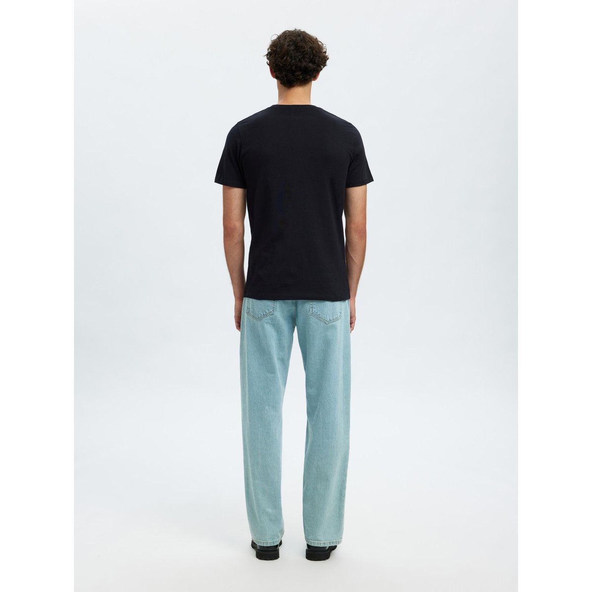 T-Shirt Ras Du Cou noir - black, SELECTED