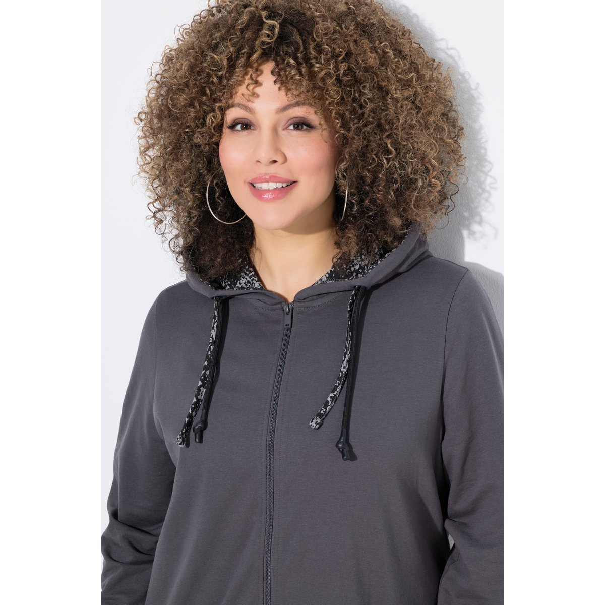 Veste en molleton gris graphite, ULLA POPKEN