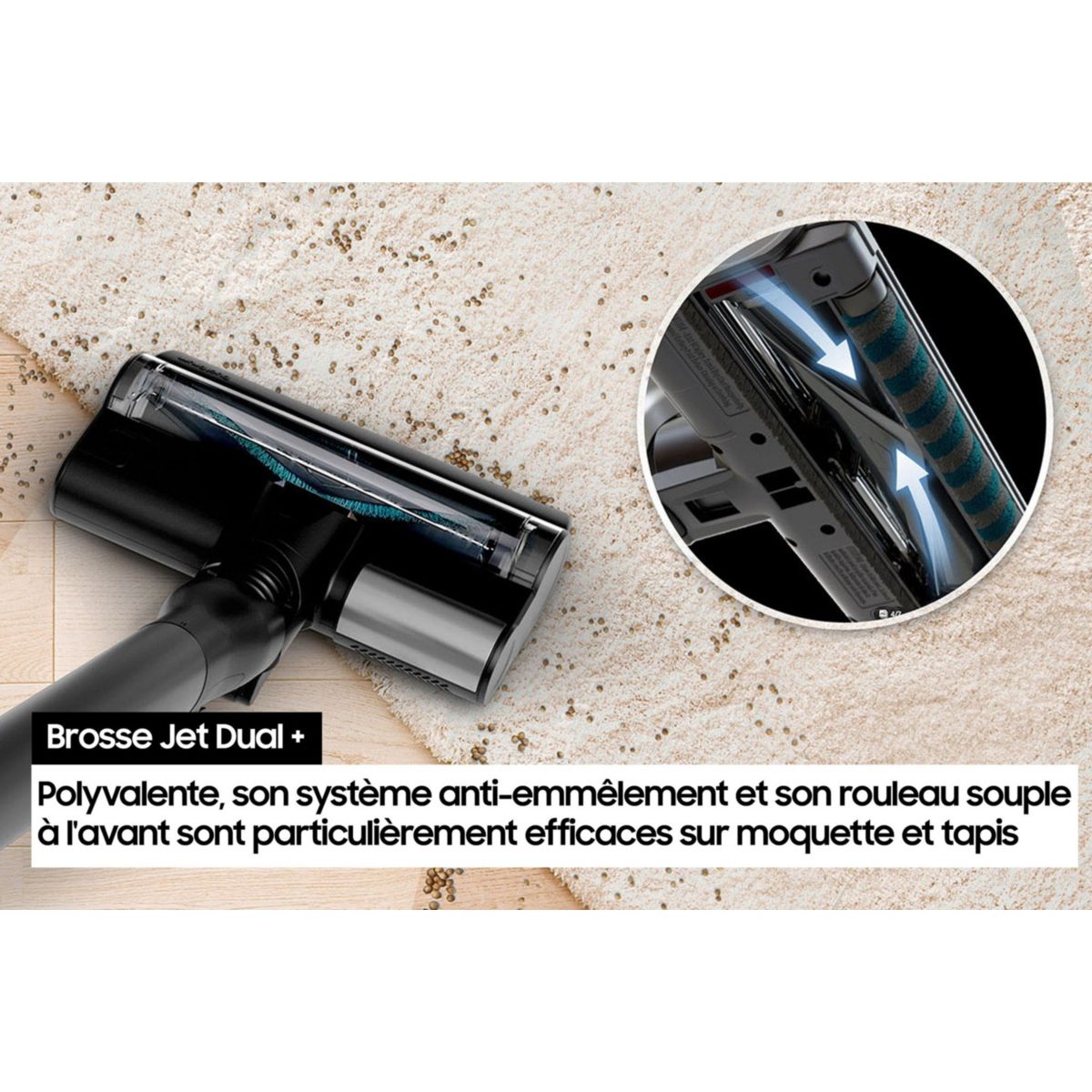 Aspirateur balai Jet 85S Pet VS70H25XLG/WD couleur unique, SAMSUNG