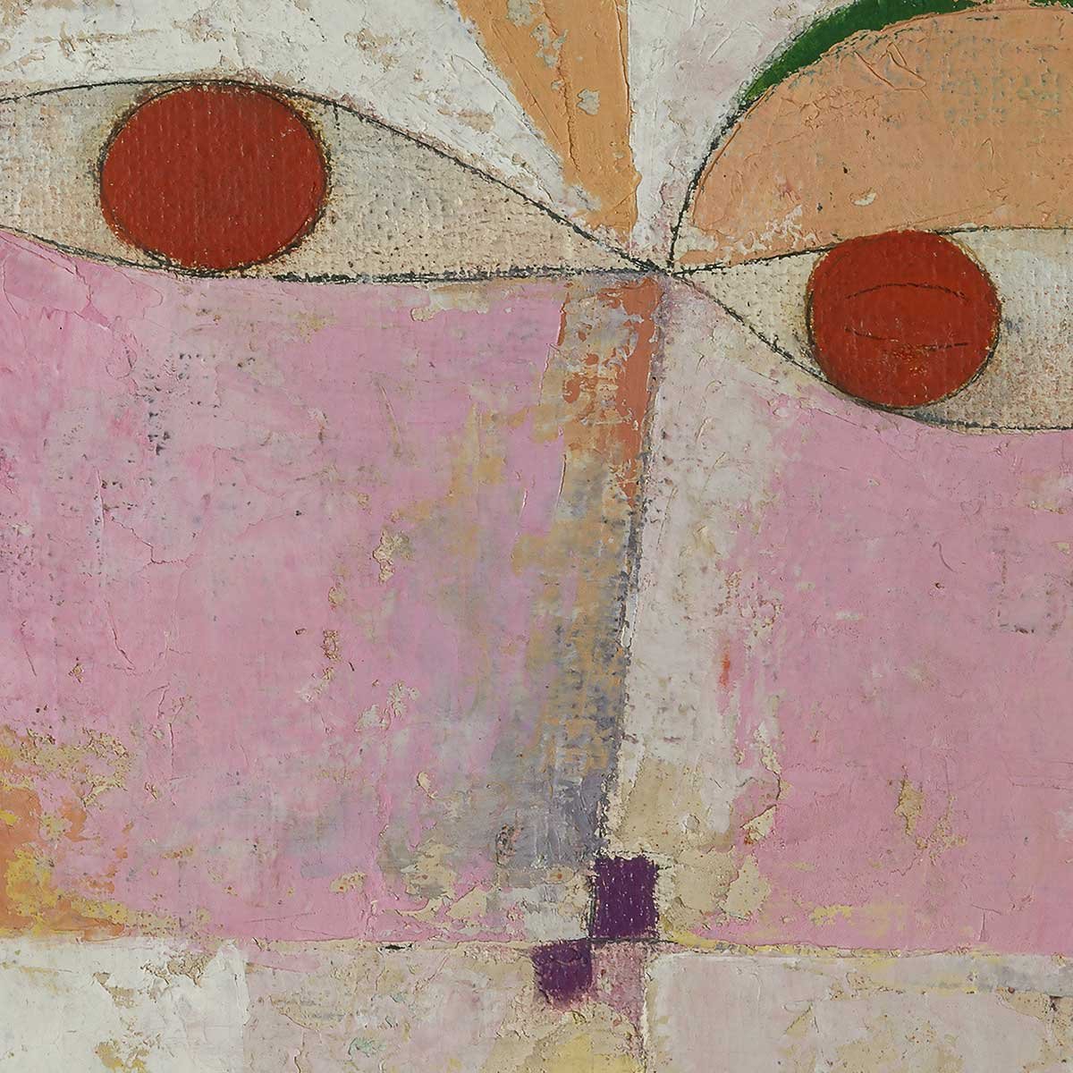 Poster Senecio - Paul Klee affiche + cadre en bois - noir, HEXOA