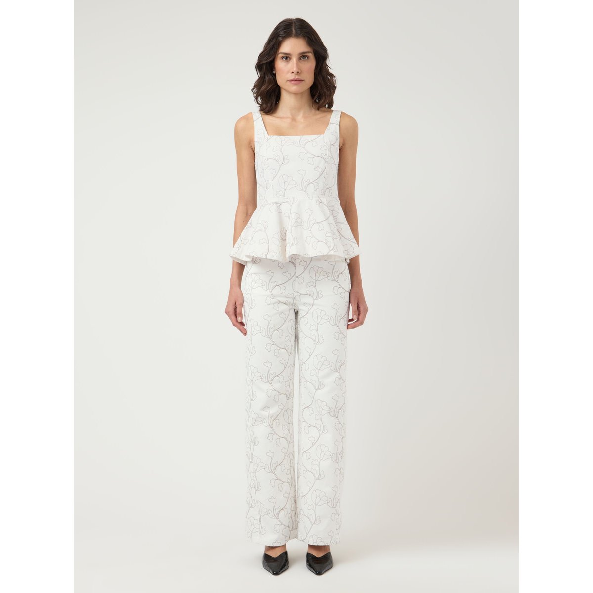Jean Droit blanc - star white, YAS