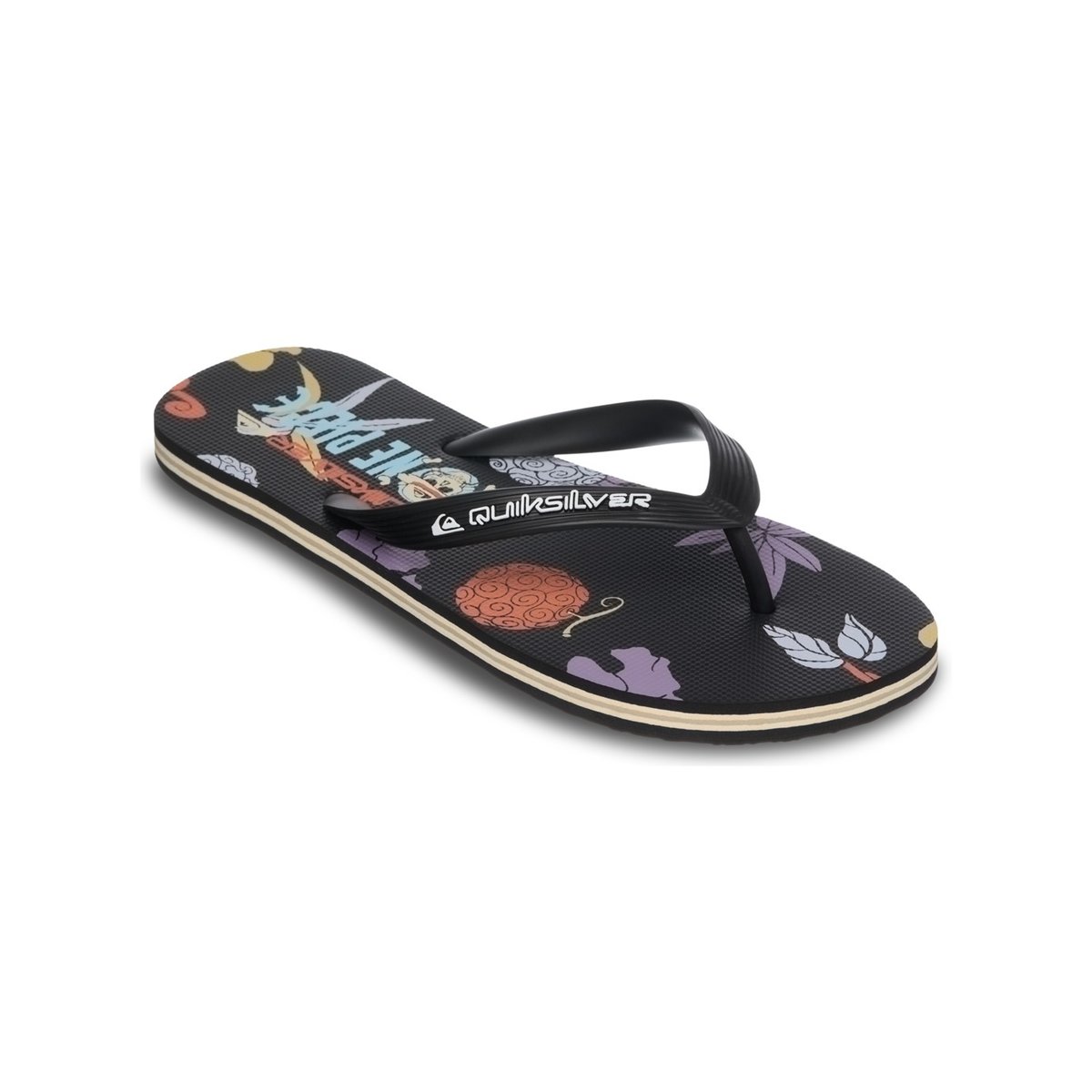 Tongs ONE PIECE MOLOKAI ART noir black, QUIKSILVER