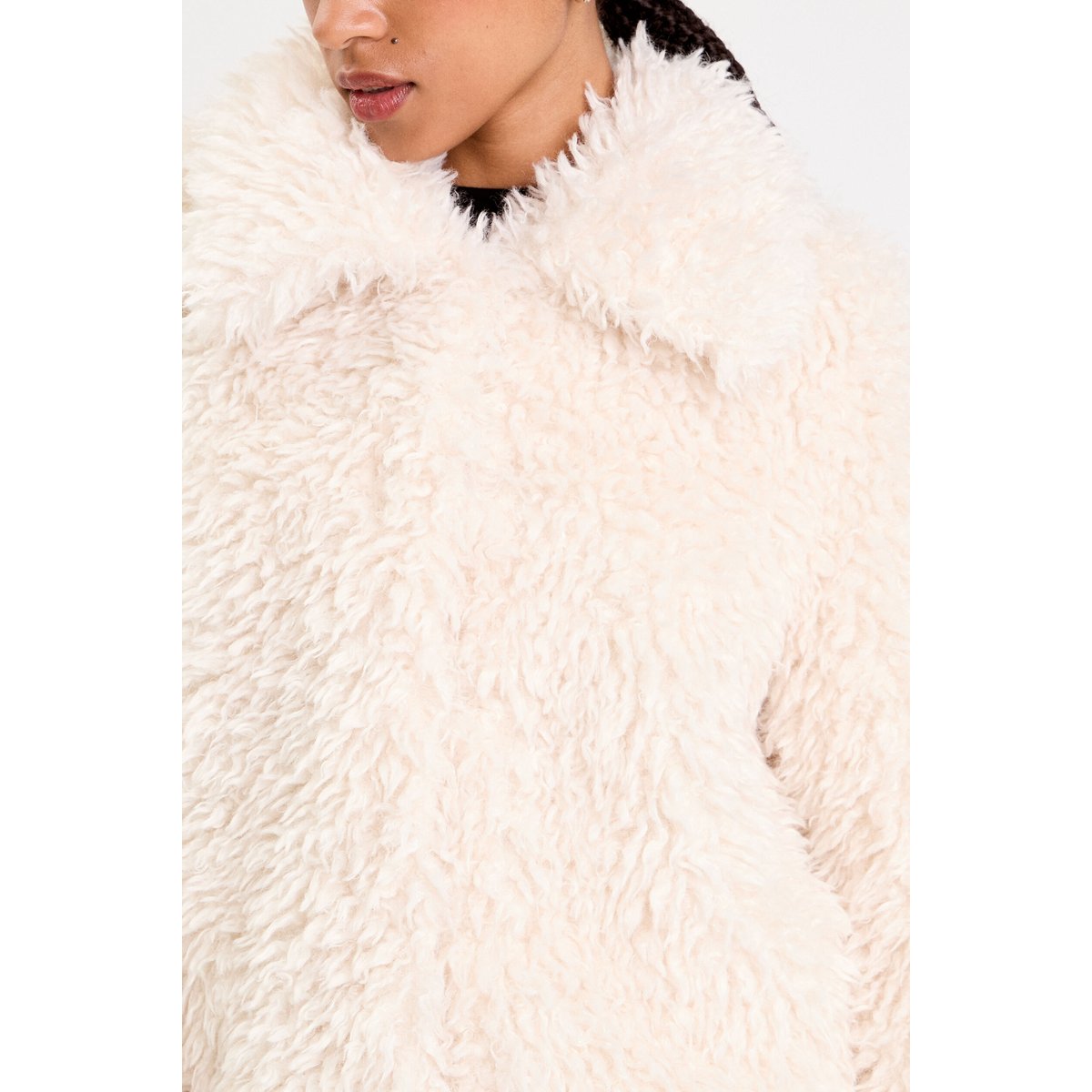 Veste chaude inspiration de Mongolie ecru, CACHE CACHE