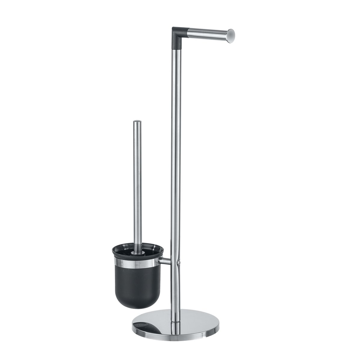 Serviteur WC 2en1 dérouleur et brosse PARUS argent brillant, WENKO