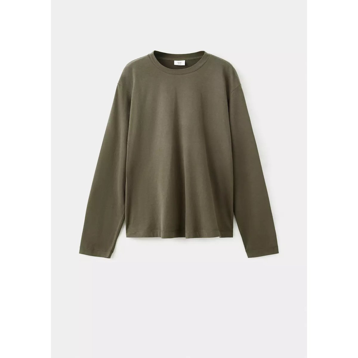 T-shirt 100 % coton olive, MANGO MAN