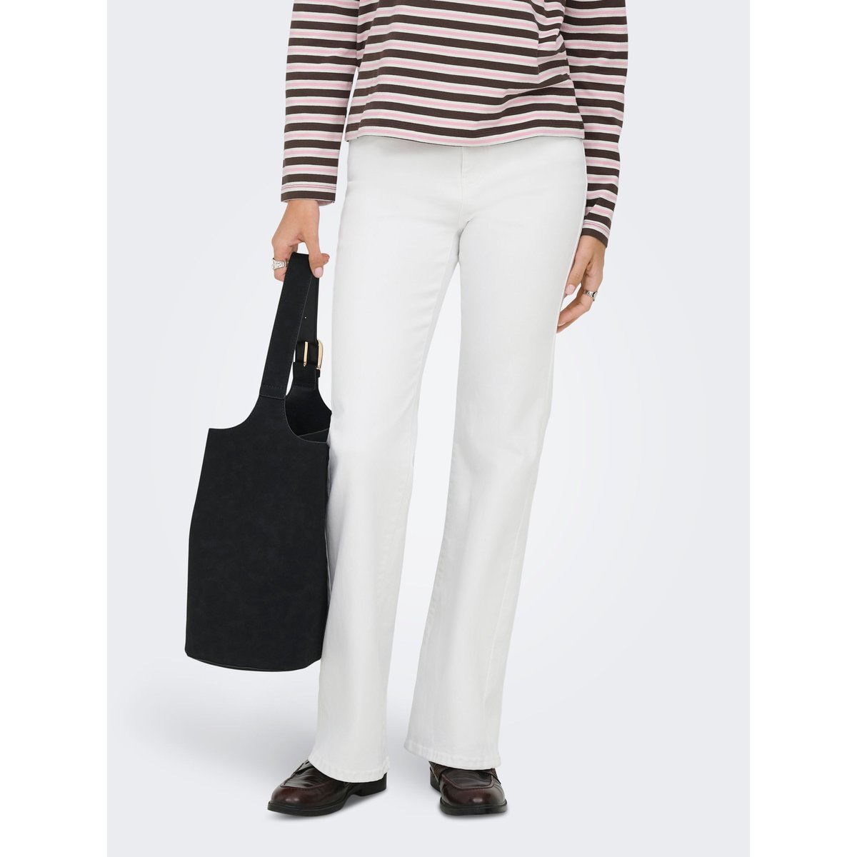 Jean Flared white denim, ONLY