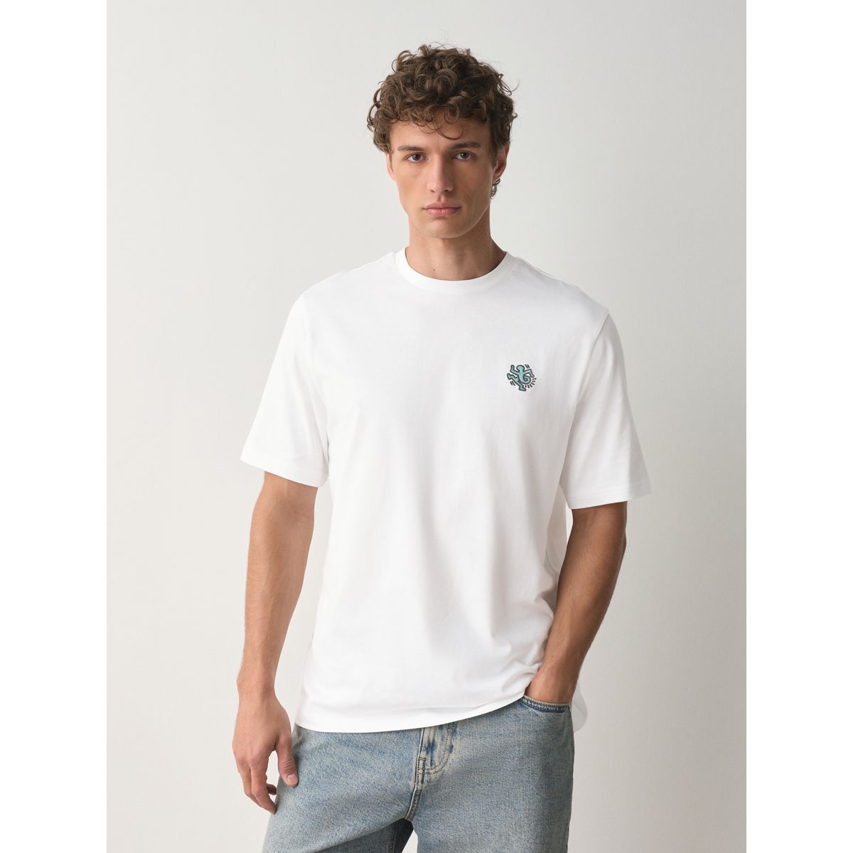 T-shirt artiste keith haring blanc, NEXT