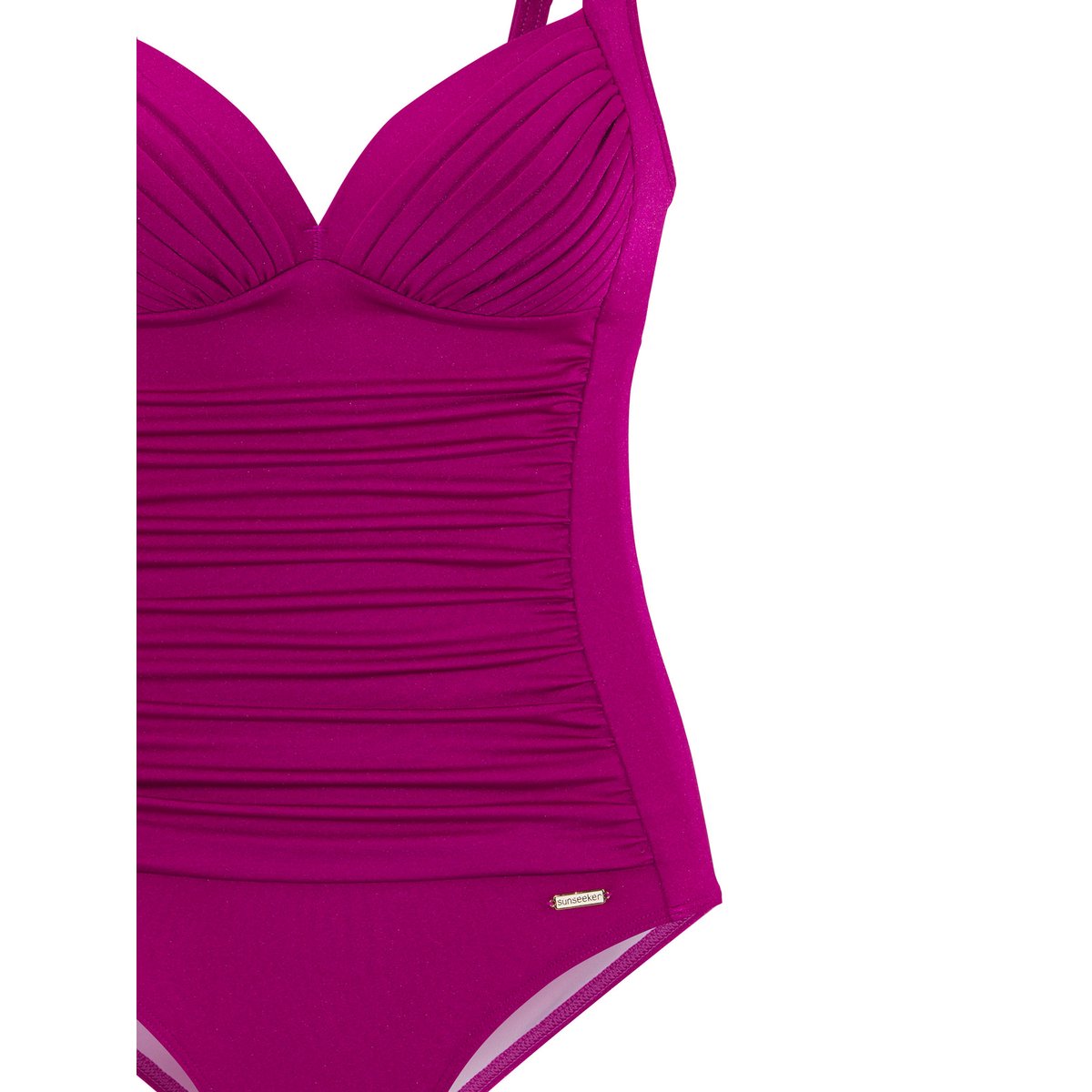 Maillot de bain une pièce amincissant Riviera magenta, LASCANA