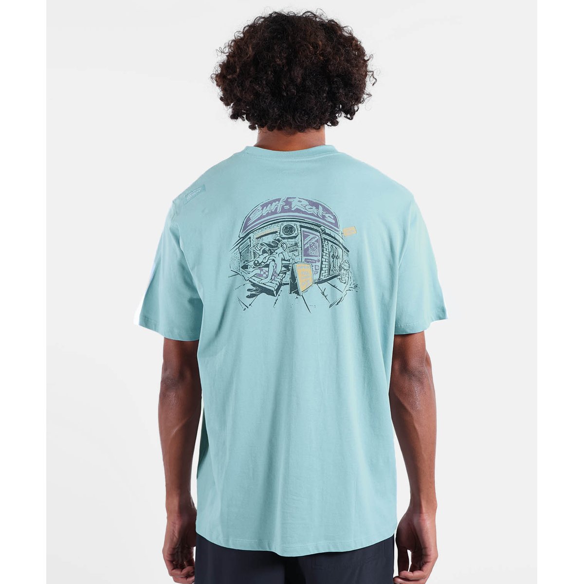 Tee-shirt manches courtes SURFRATS stone blue, OXBOW
