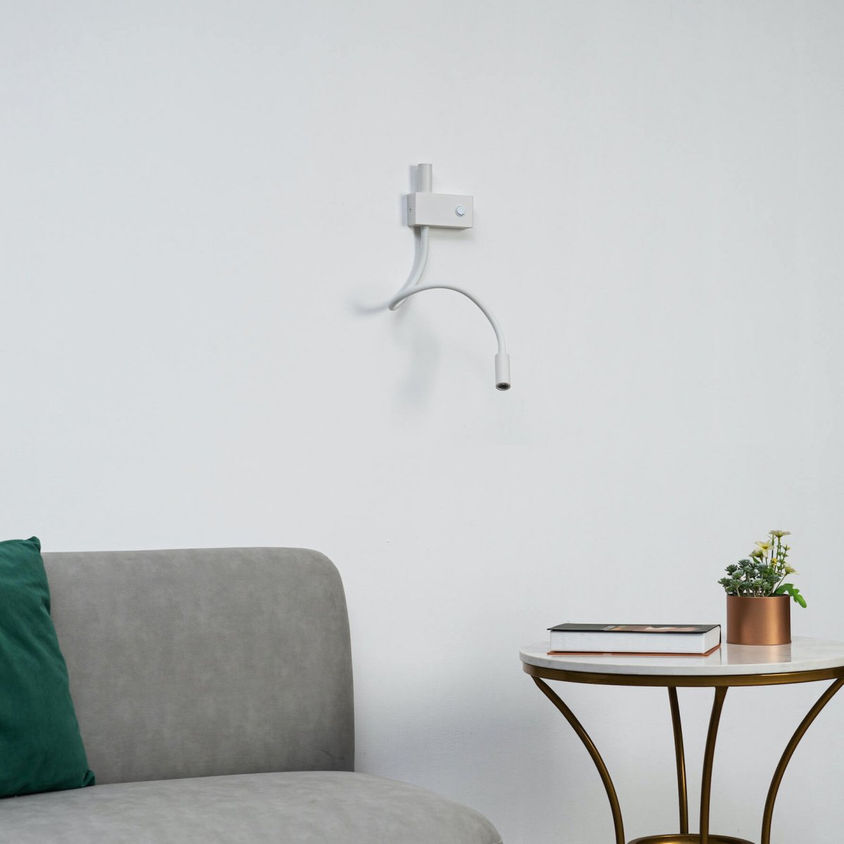 Applique liseuse double source - NANDA blanc, KOSILUM