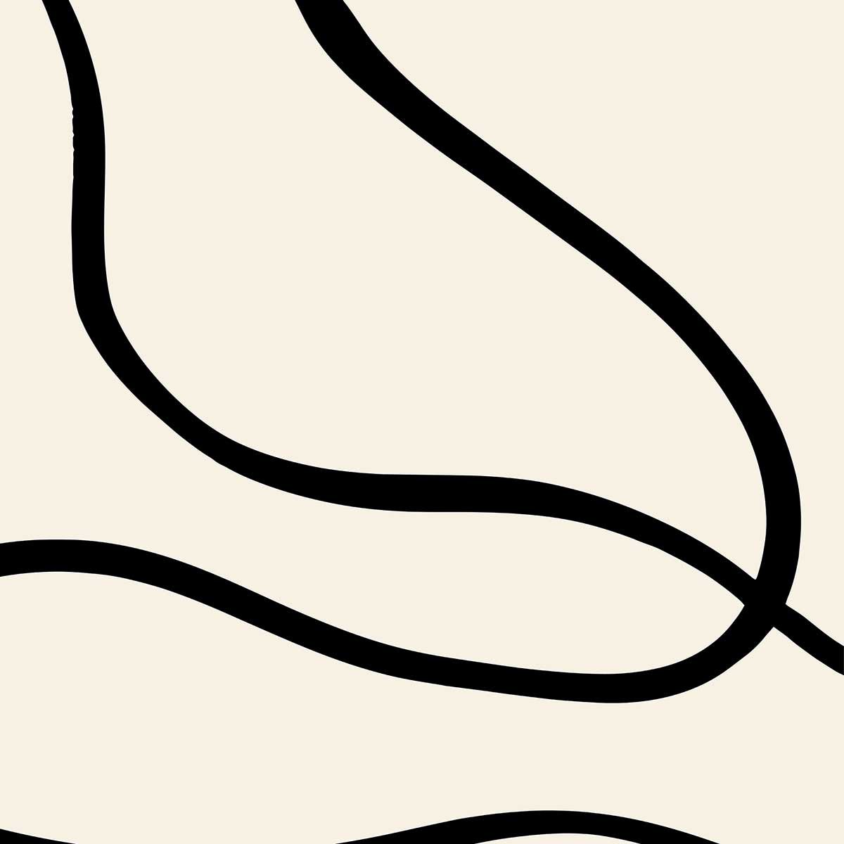 Tableau line art bold III tableau alu dibond, HEXOA