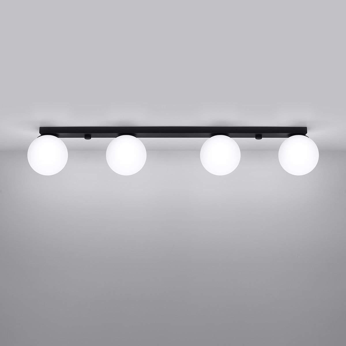 Plafonnier Acier Noir G9 4 Yoli noir, EDEN