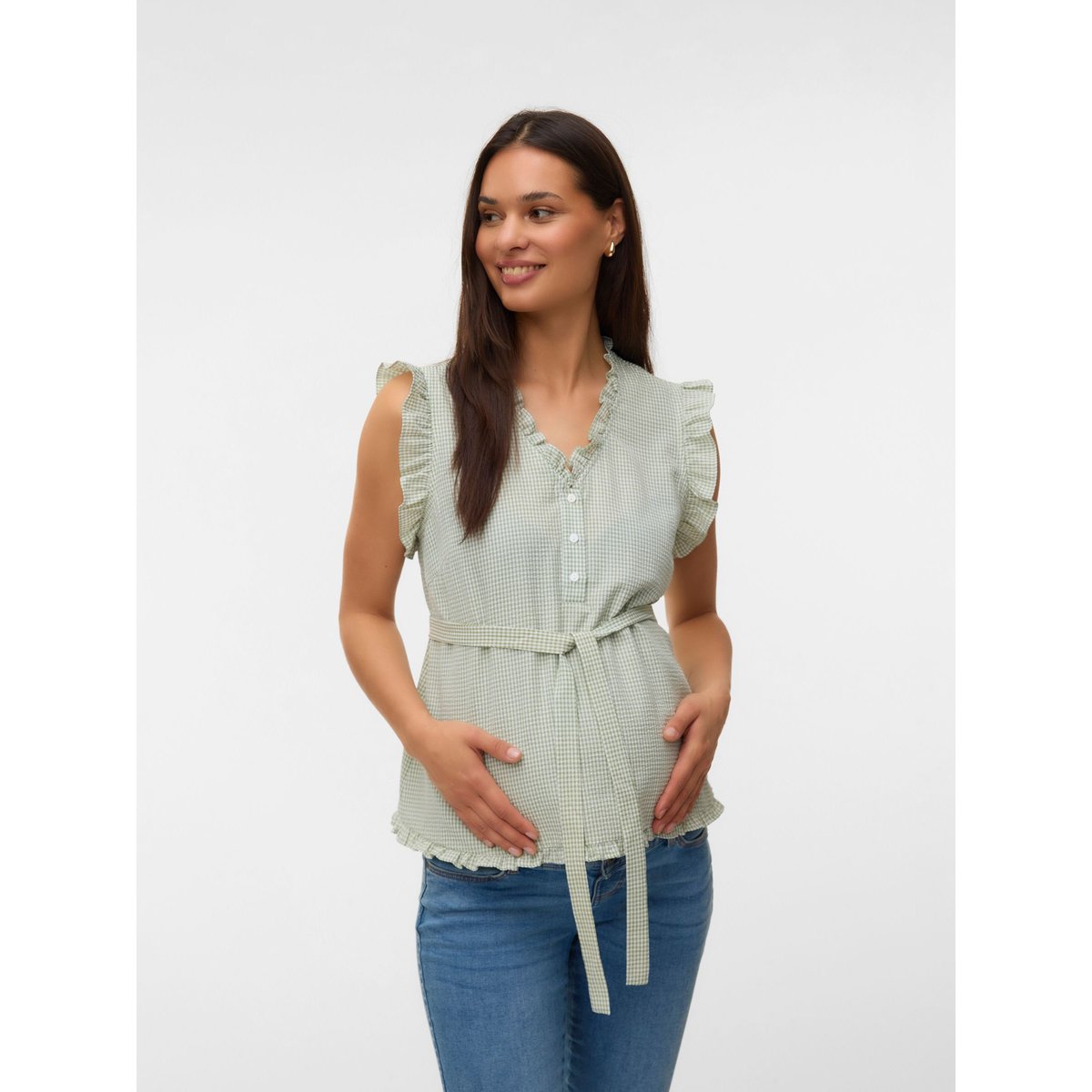 Blouse verte - jade green, MAMA LICIOUS