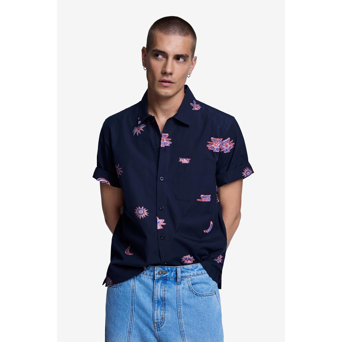 Jean long bleu clair, DESIGUAL