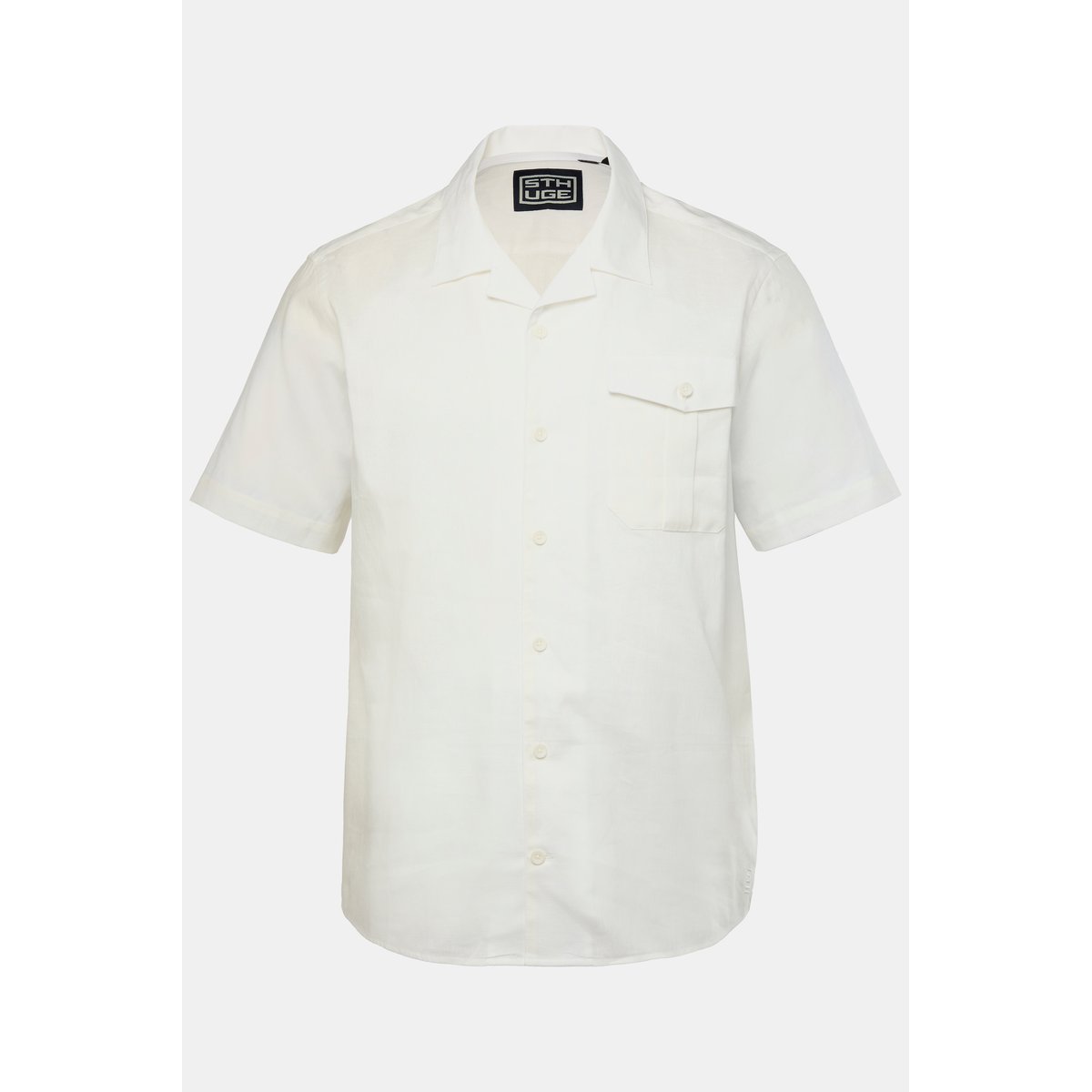 Chemise aspect lin blanc cassé, STHUGE