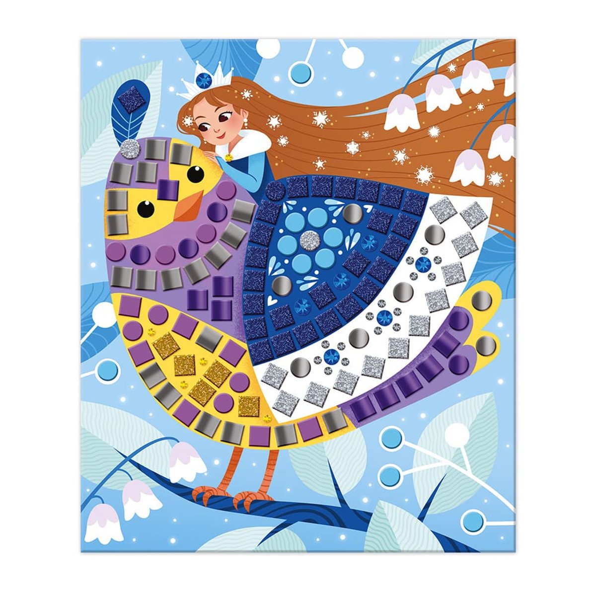Kit Créatif - Mosaïques Princesses Et Fées bleu, JANOD