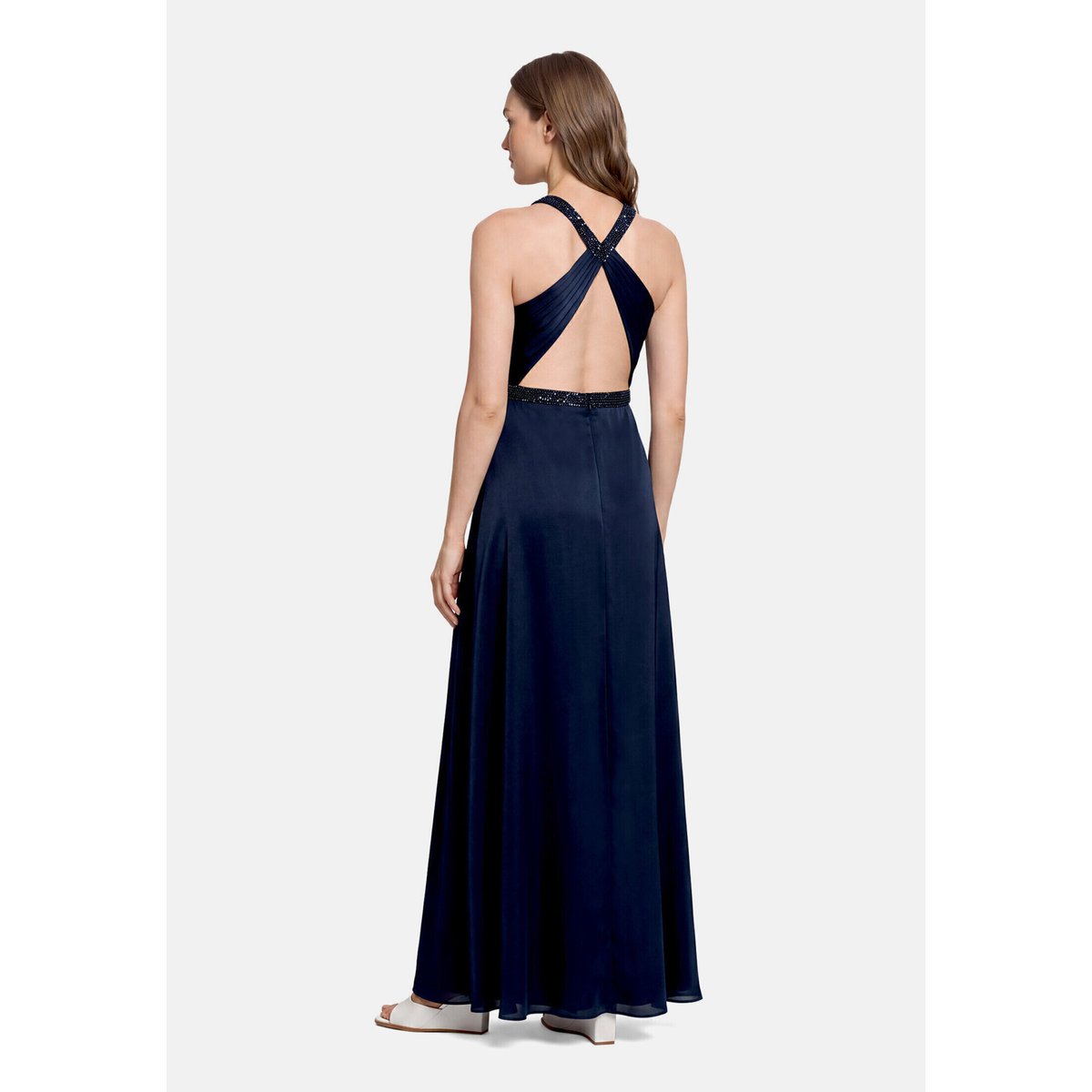 Robe de soirée dos-nu night sky, VERA MONT