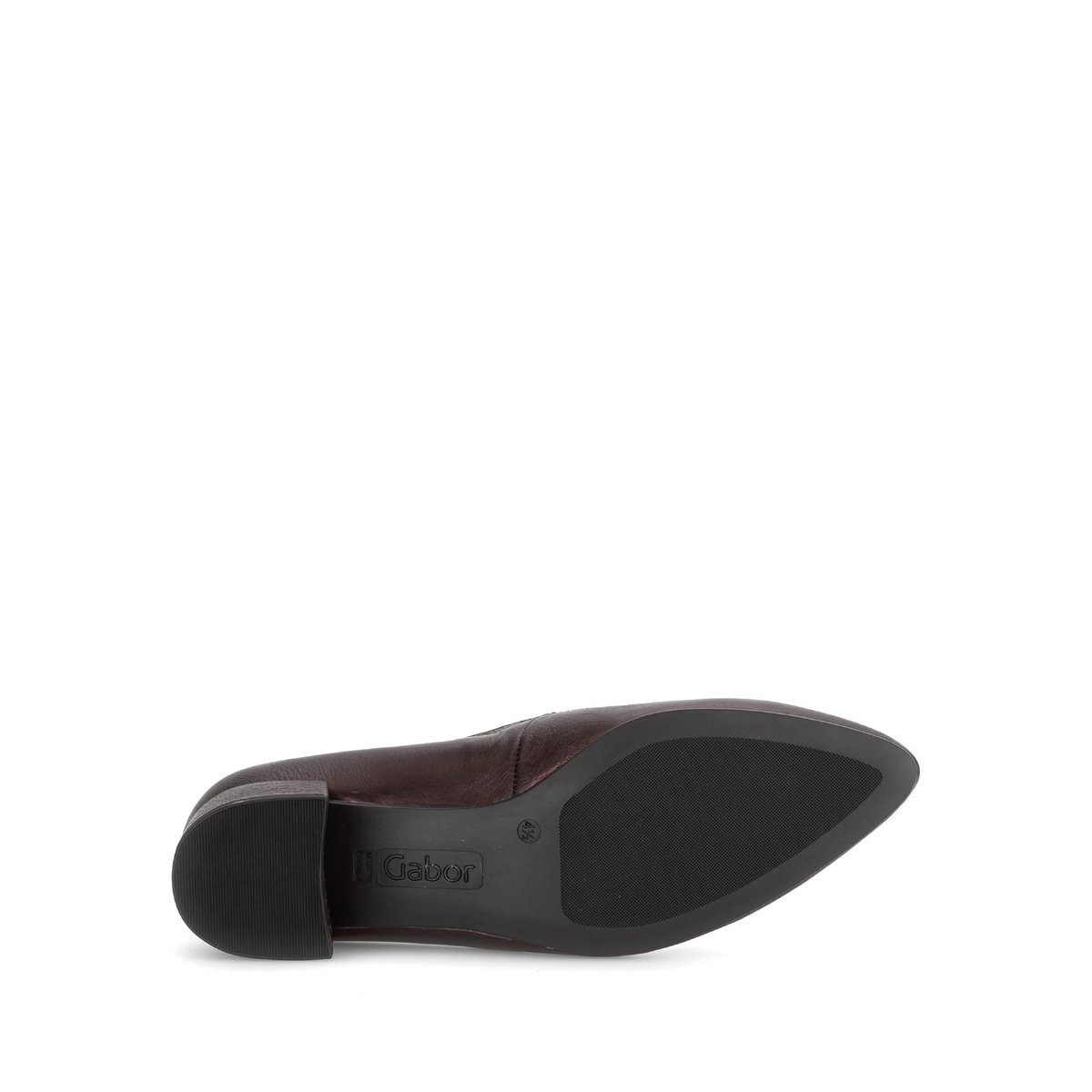 Escarpins en cuir à talon décroché rouge, GABOR