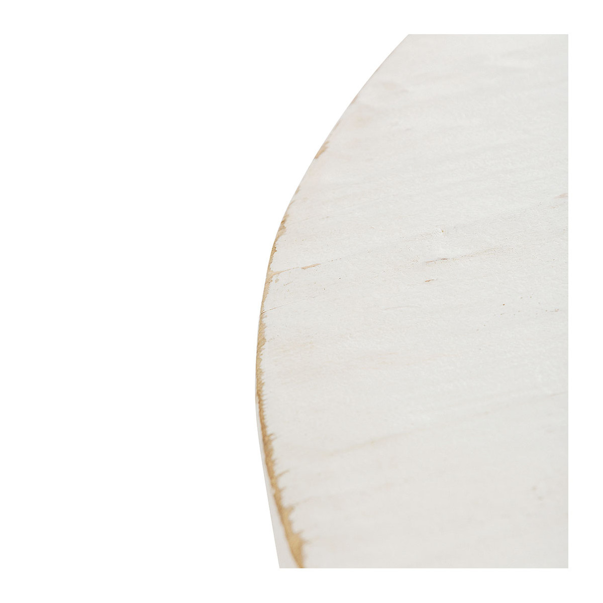 Table basse BAO orme recyclé blanc, BLANC D’IVOIRE
