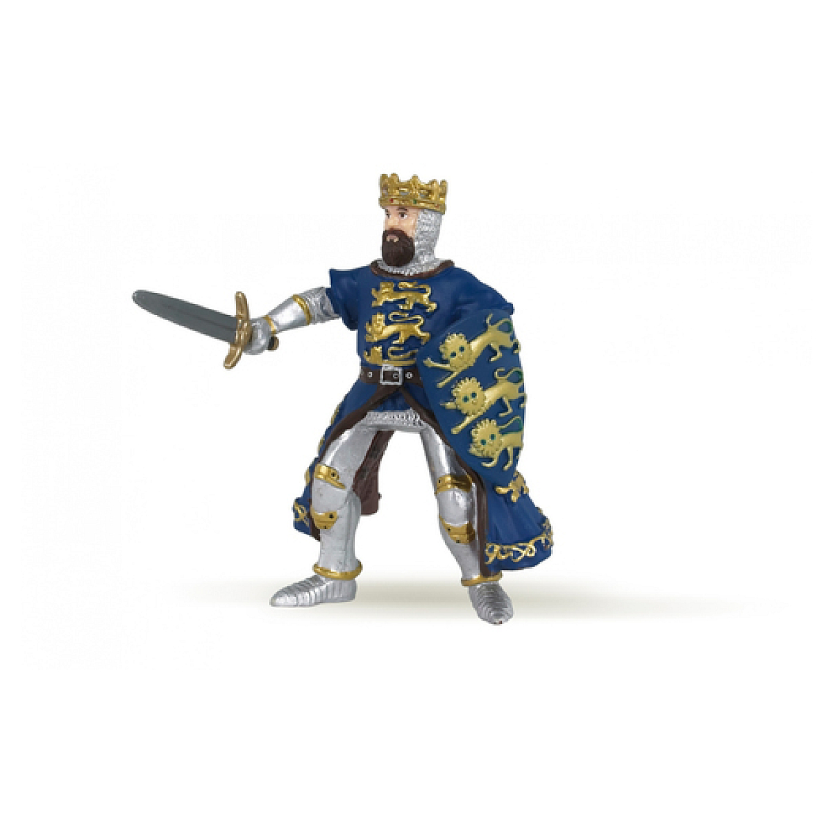 39329 Roi Richard Bleu figurine couleur unique, PAPO