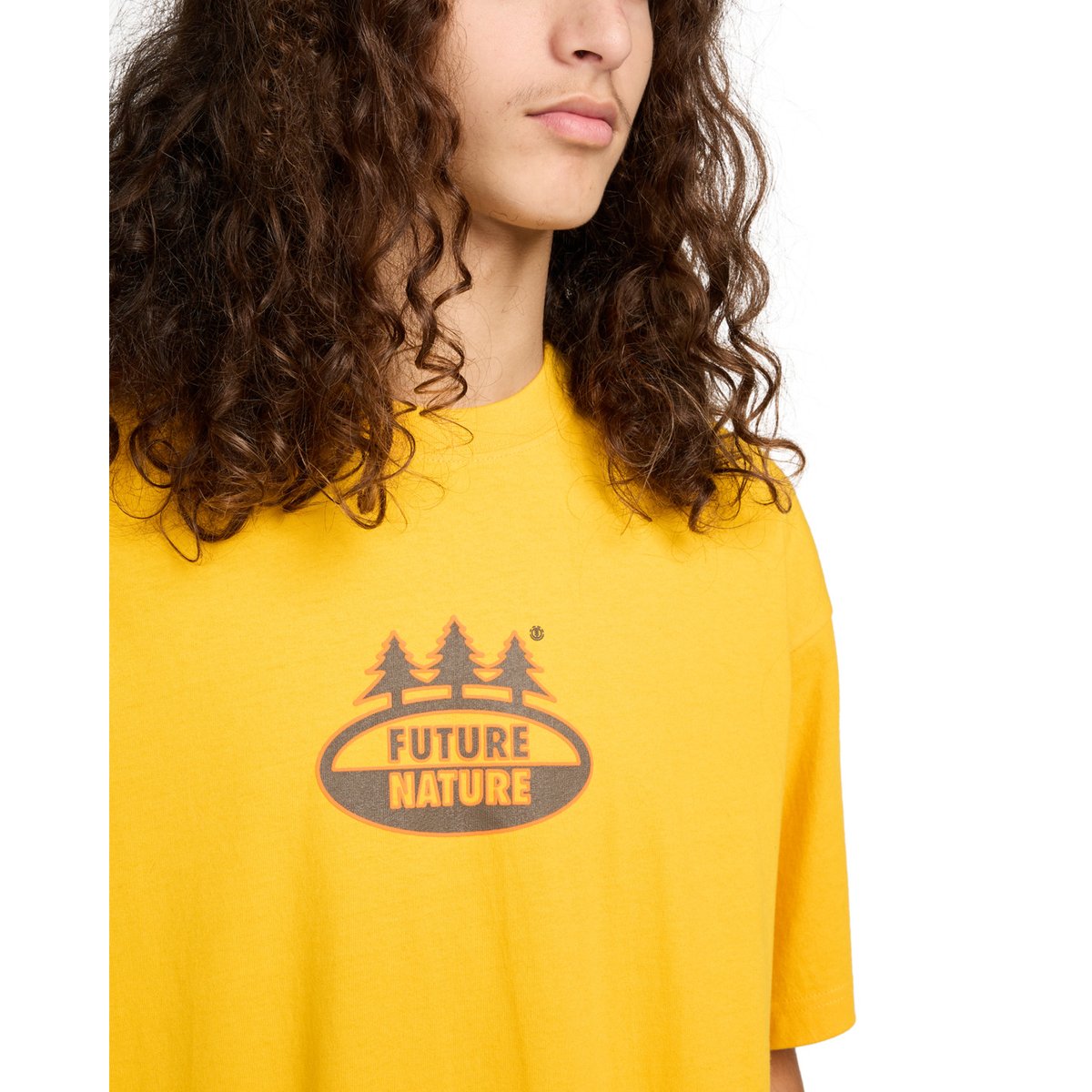T-shirt à manches courtes THREE PINES jaune gold fusion, ELEMENT