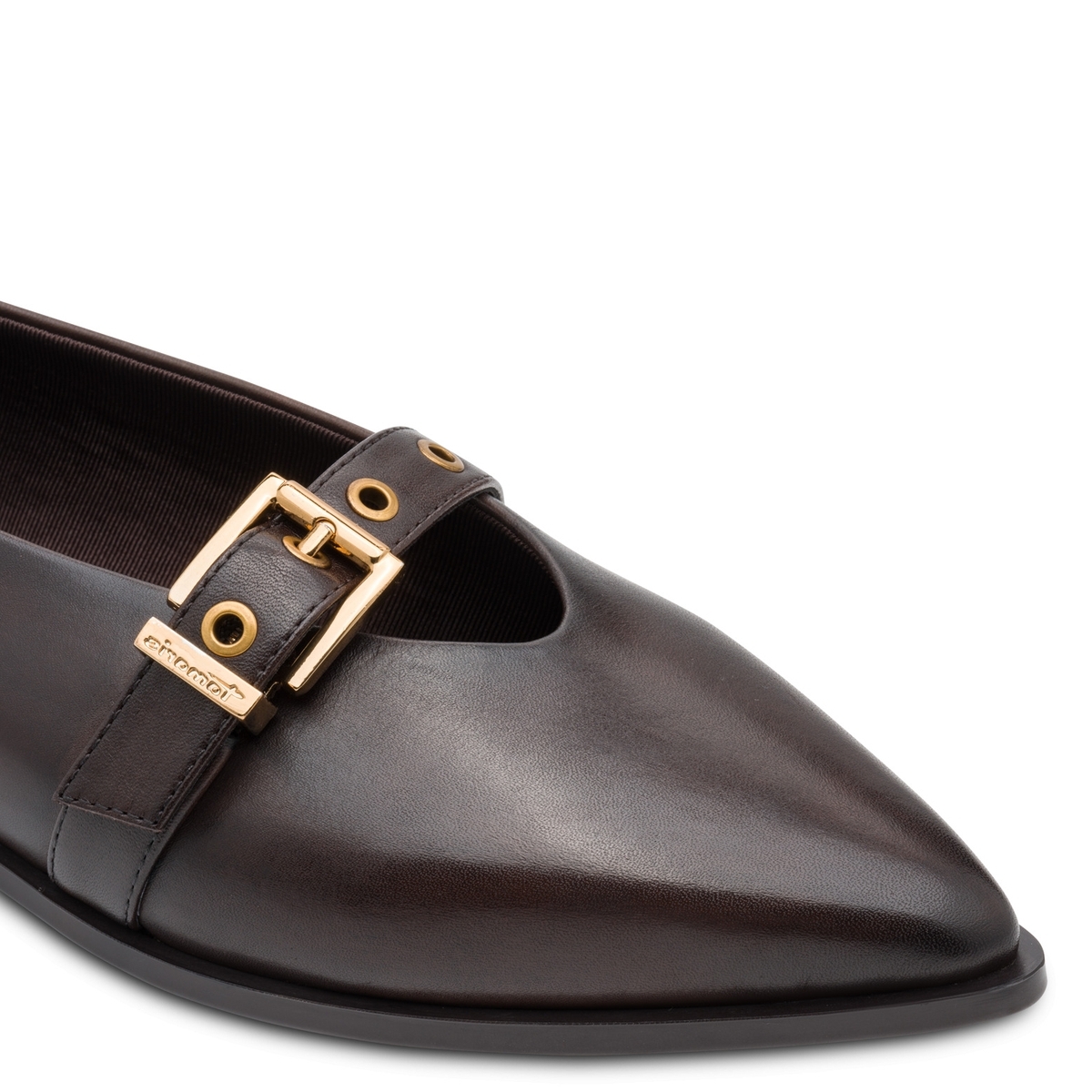 Ballerine pointu marron acajou, TAMARIS