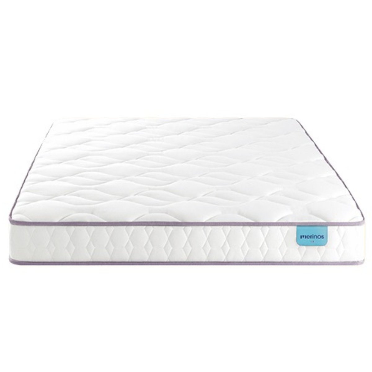 Ensemble matelas 100% latex HAPPY LIT, sommier TWIST et pieds blanc, MERINOS