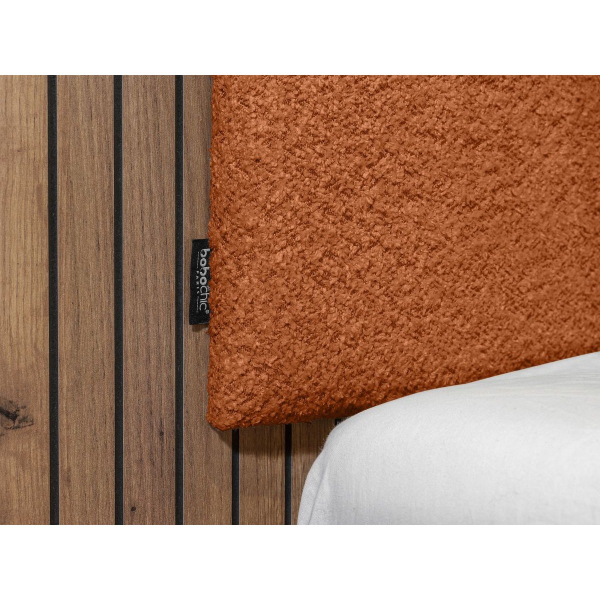 Lit mélaminé revêtement tissu, LIOR orange, BOBOCHIC