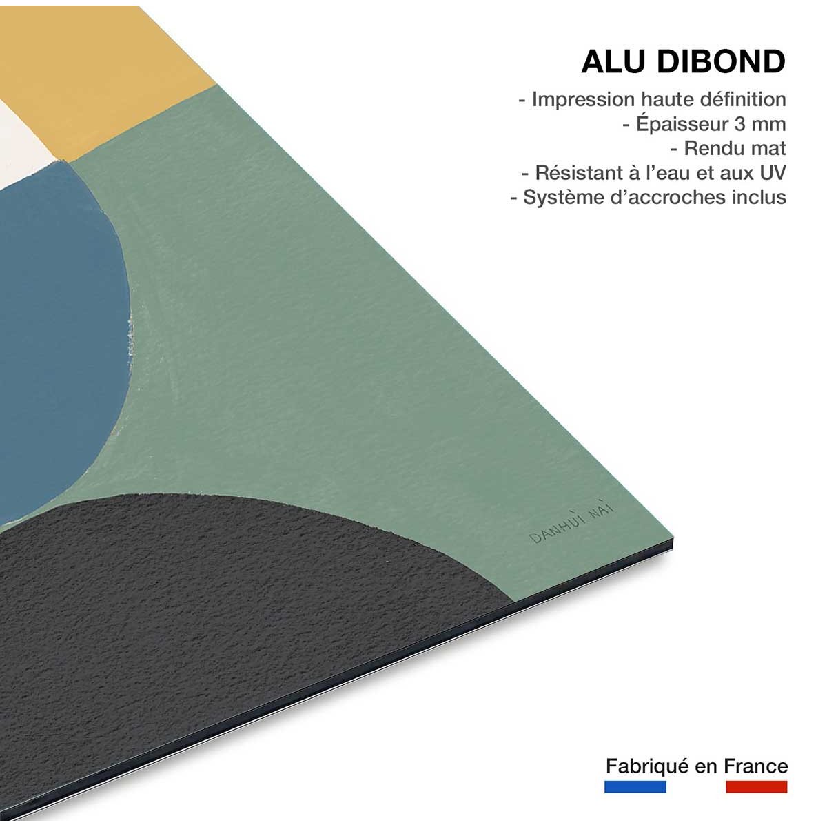 Tableau Retro coloré v tableau alu dibond, HEXOA