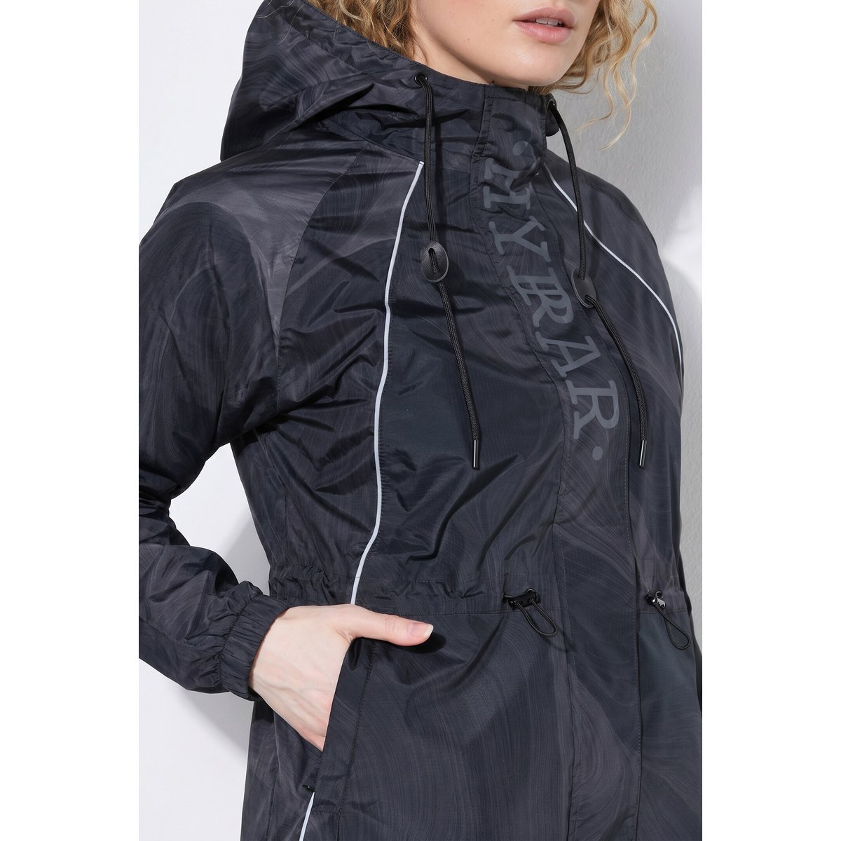 Parka de pluie imperméable noir, ULLA POPKEN