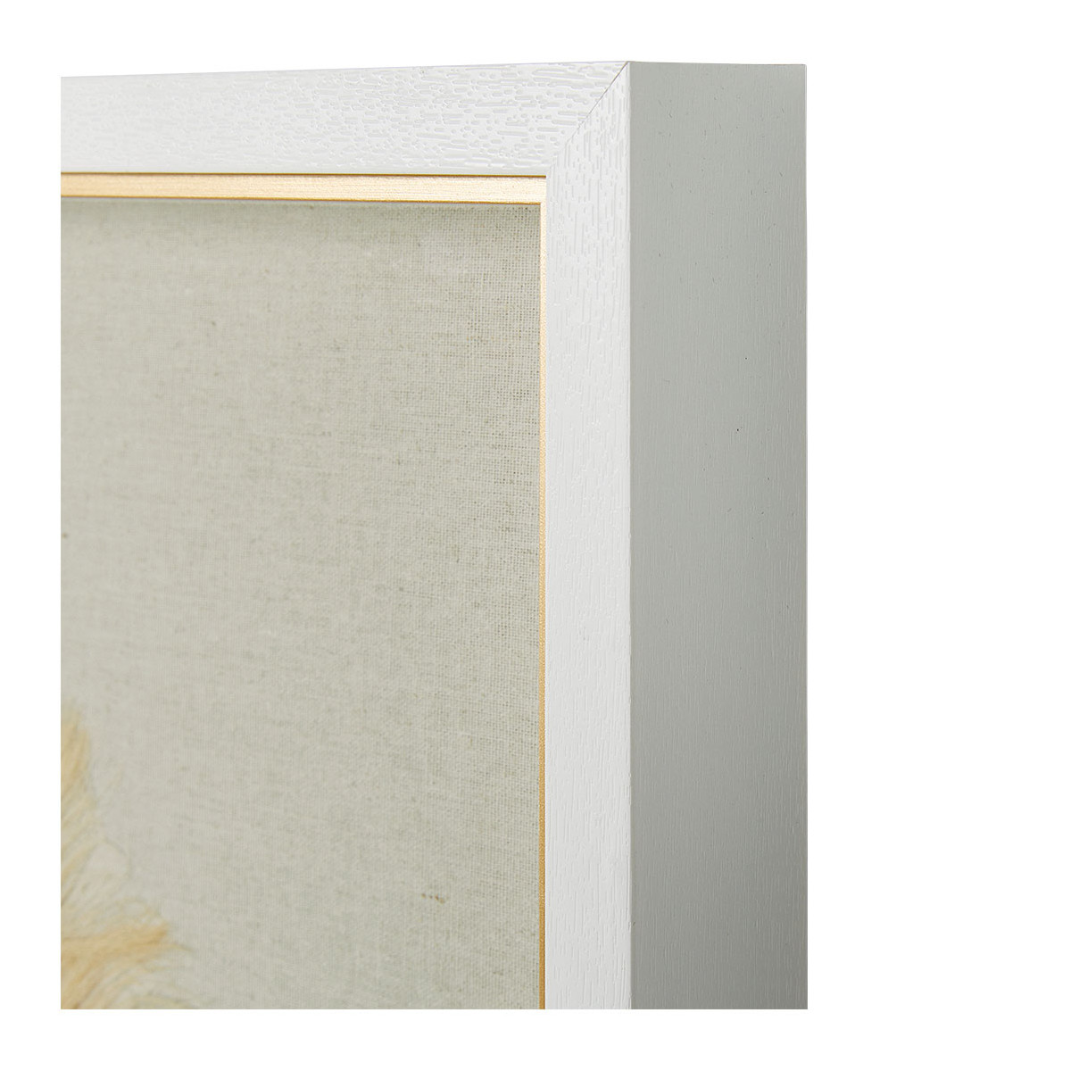 Décoration murale FLEUR en plumes - Écru beige, BLANC D’IVOIRE