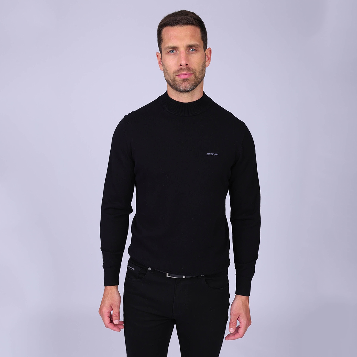 Pull col montant noir, MISE AU GREEN