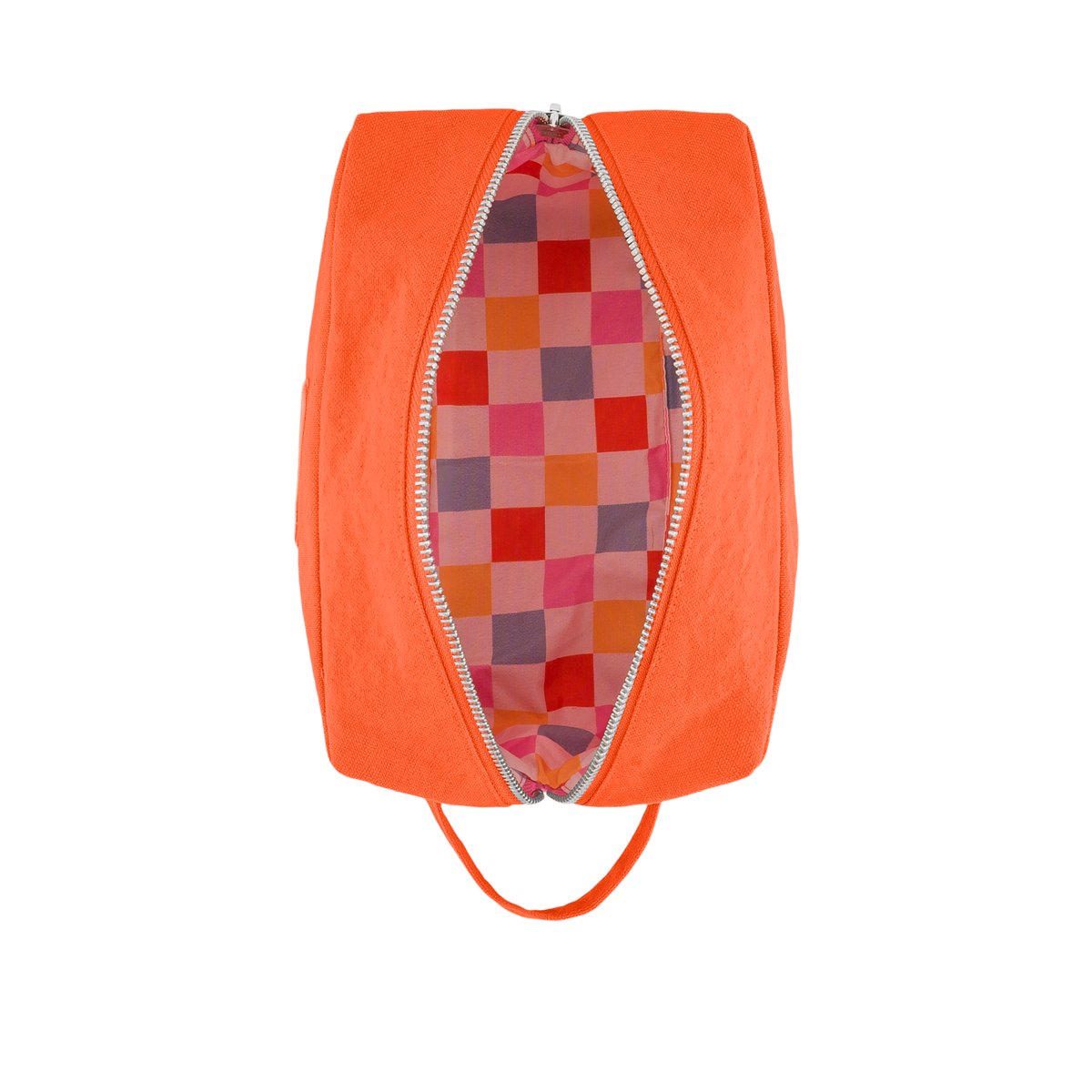 Trousse de toilette zippée TOURNELLES XL orange soda, RIVEDROITE