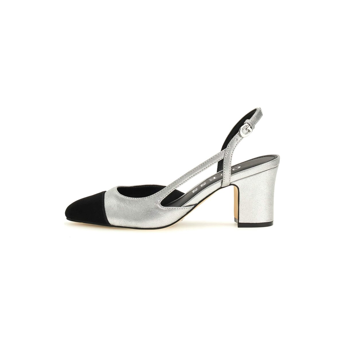 Slingbacks Loisa Cuir Mélangé argent, GUESS
