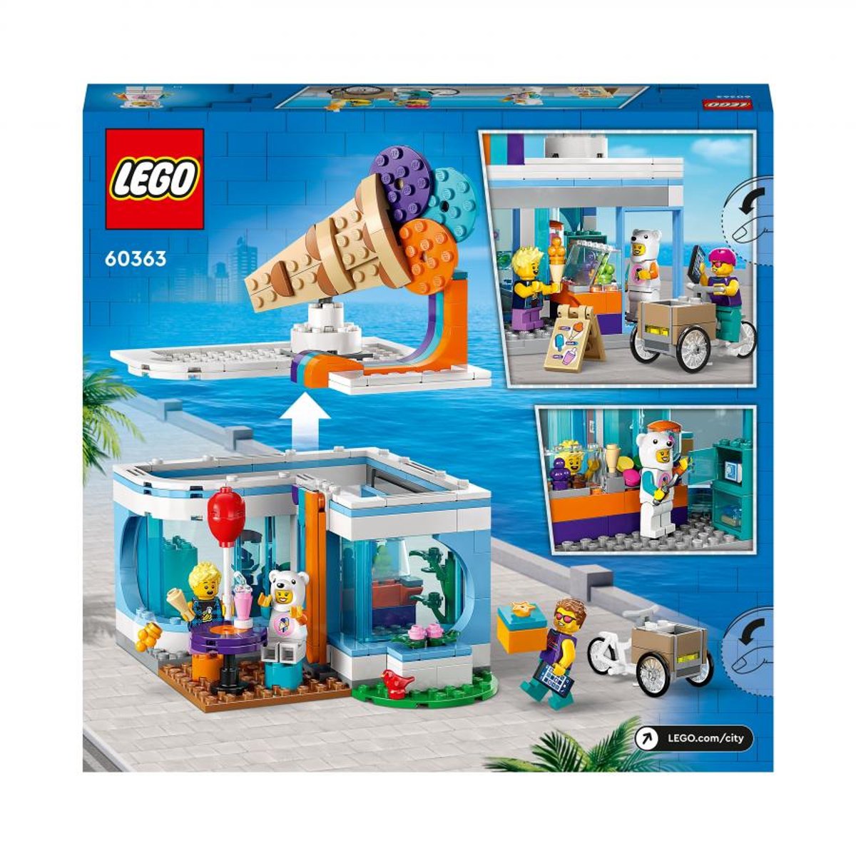 City La boutique du glacier multicolore, LEGO