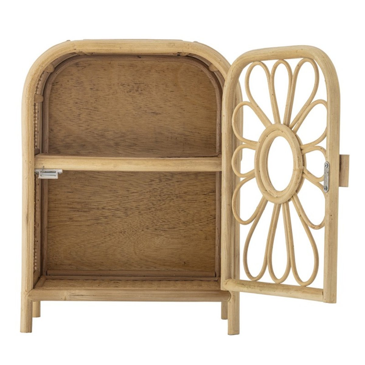 Table de chevet meuble rotin ANUKE bois clair, BLOOMINGVILLE