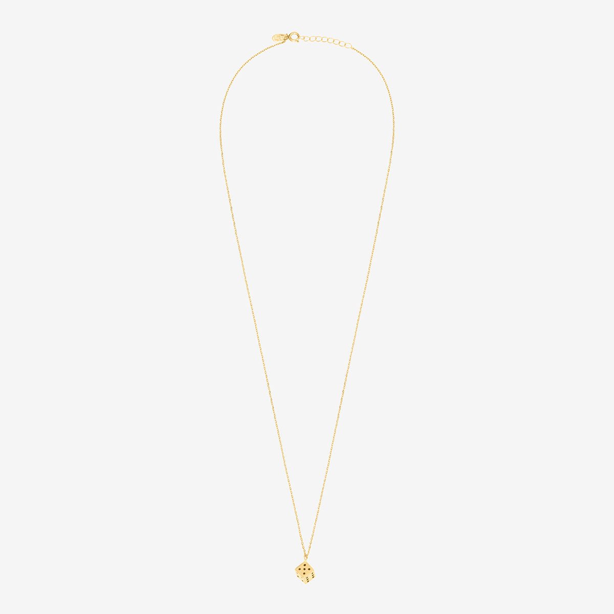 Collier doré jet dé - casino noir, CAROLINE NAJMAN