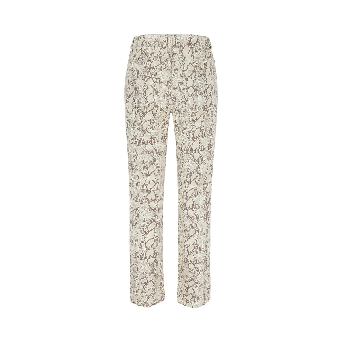 Pantalon à imprimé python beige coffee, LOLALIZA