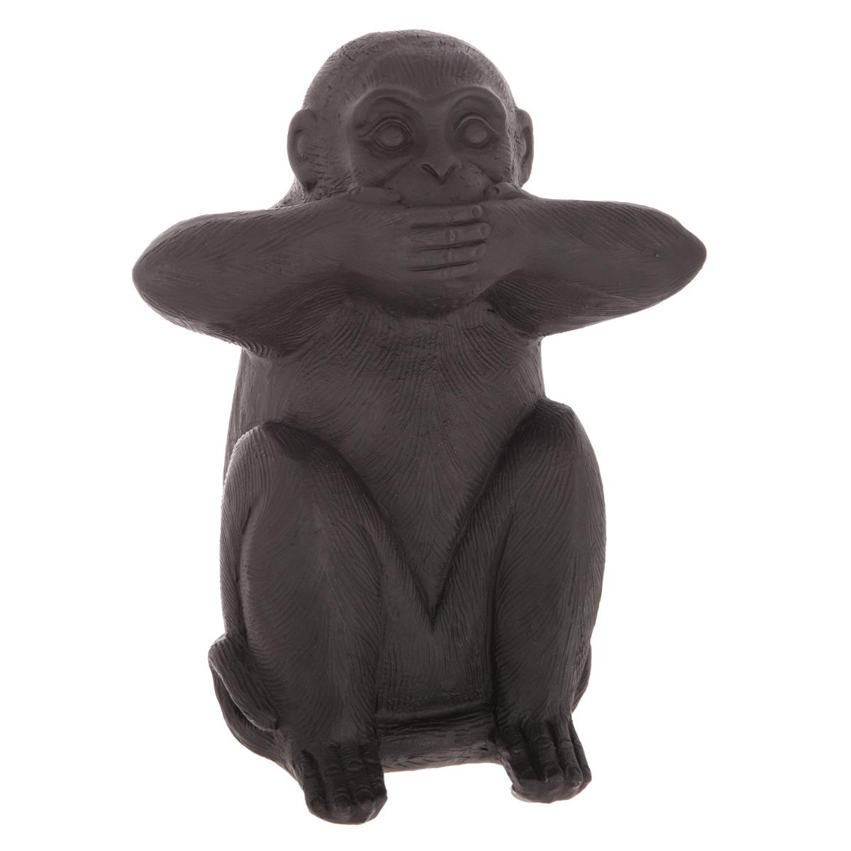 Set de 3 statuettes SINGES SAGESSE noir, ATMOSPHERA